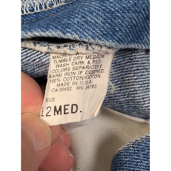 Riders Womens Jeans Size 12 Med High Rise Tapered Leg Blue Made in USA - Picture 4 of 8